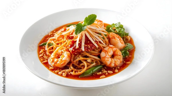 Obraz spaghetti with tomato sauce