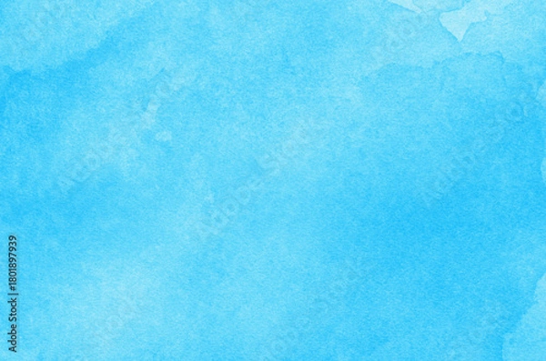 Obraz Hand painted blue watercolor background.