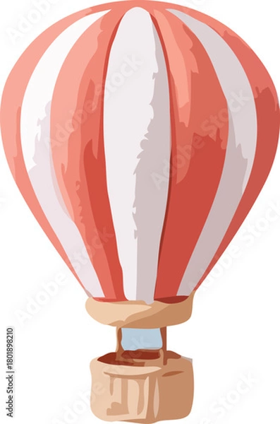 Obraz air balloon isolated on white