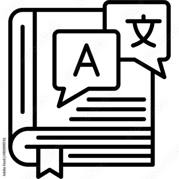 Obraz Dictionary Icon