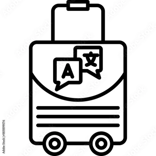 Obraz Travel Bag Icon