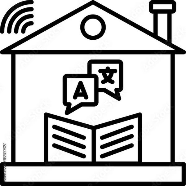 Obraz Homeschooling Icon