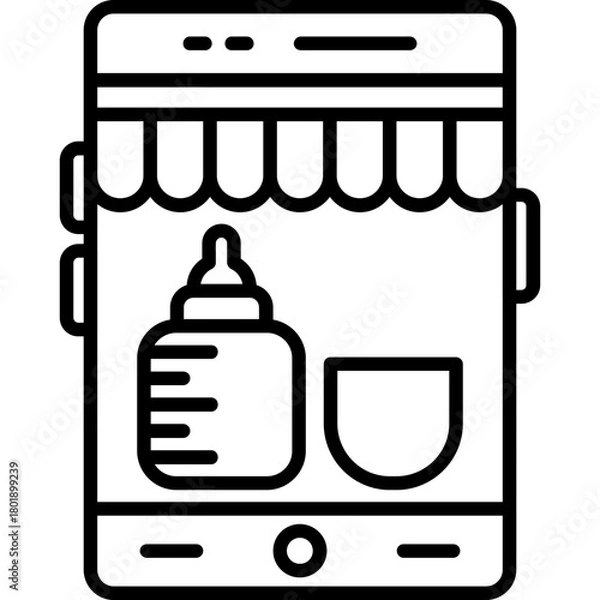 Obraz Milk Bottl Icon