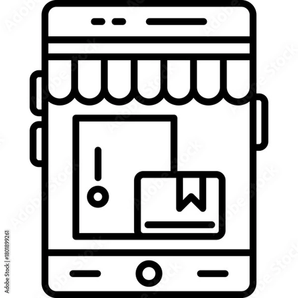 Obraz Door Delivery Icon