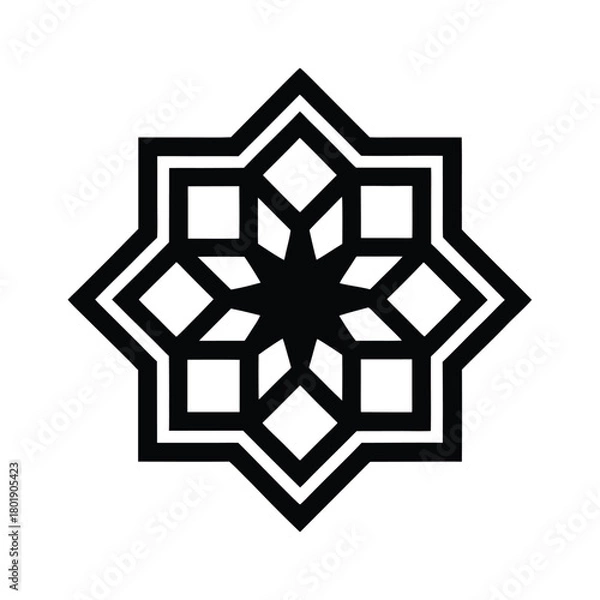 Fototapeta Islamic Vintage Pattern Icon
