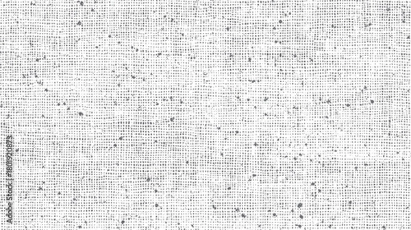 Fototapeta White fabric texture with subtle gray speckles and a woven grid pattern vector