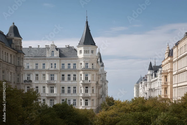 Fototapeta architectural details of european capitals this focuses on unique elements and stunning facades