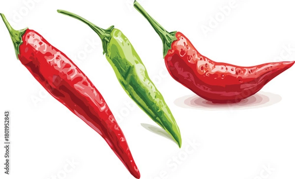 Fototapeta Chili vector art