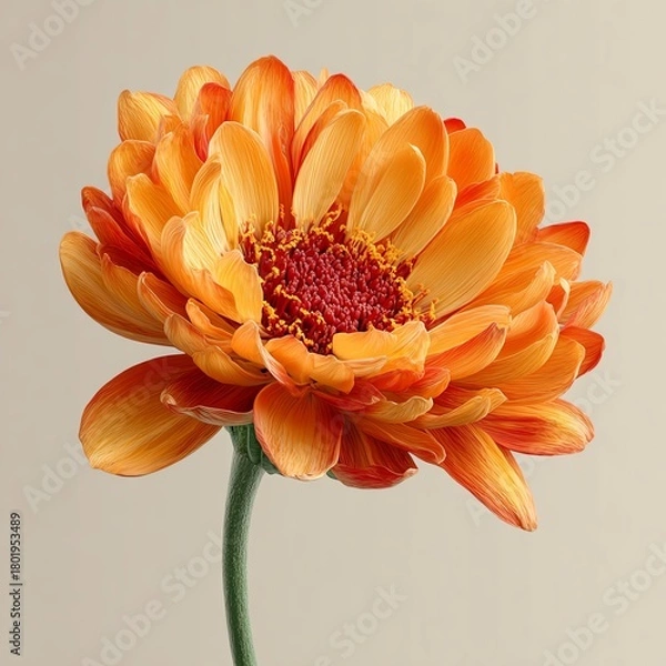 Obraz Autumn-colored daisy blooming gracefully