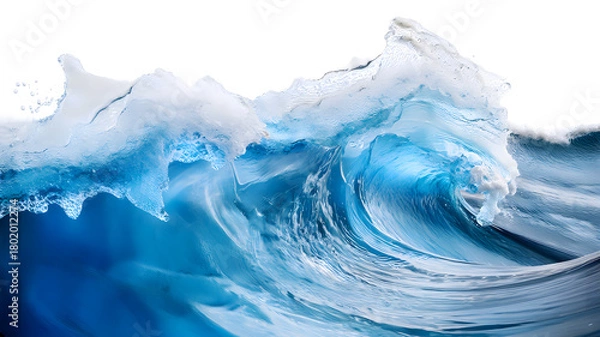 Obraz Powerful blue ocean wave in motion