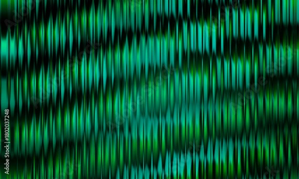 Obraz Emerald Green Waveform Texture – Futuristic Abstract Light Pattern Background