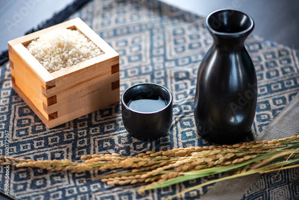 Obraz 日本酒　お猪口と徳利