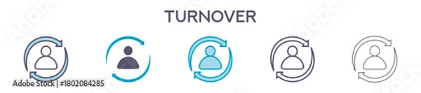 Obraz Turnover Element For Design Graphic - Multi Styles