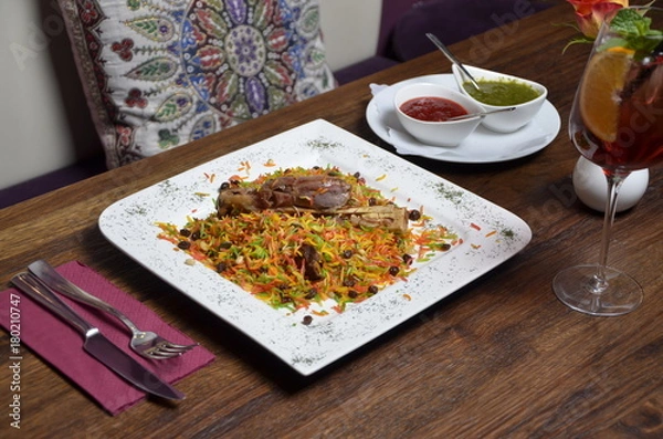 Fototapeta Essen in Restaurant 