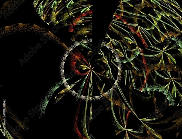 Fototapeta Imaginatory fractal abstract background Image