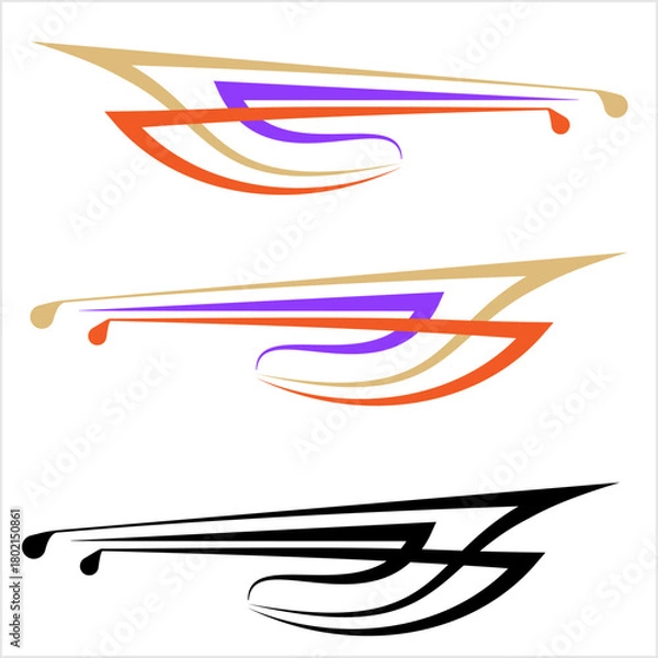 Obraz Vehicle Graphics, Stripe : Vinyl Ready Design