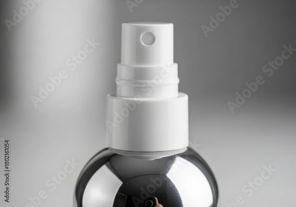 Obraz Minimalist Spray Bottle Nozzle Close-Up in Clean Modern Product Photography