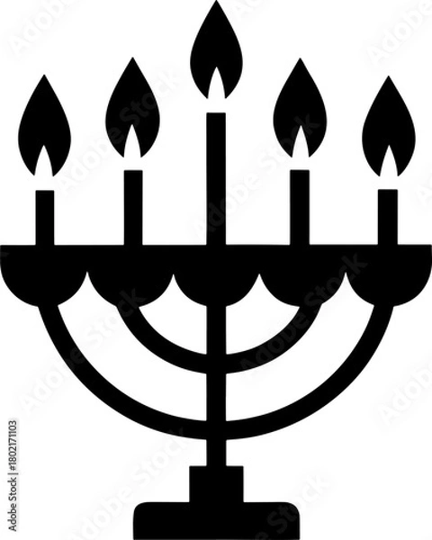 Obraz menorah vector illustration
