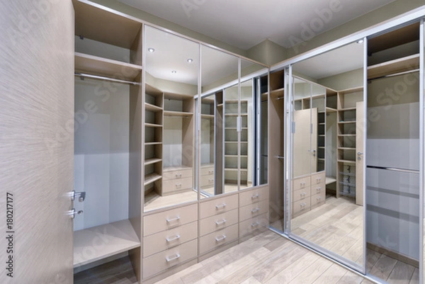 Fototapeta Interior dressing room.