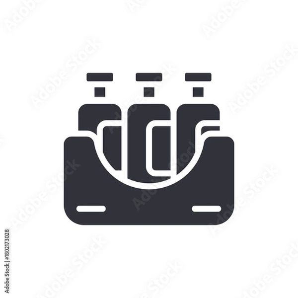 Obraz Bottles Pack Icon Container Design For Liquid Product