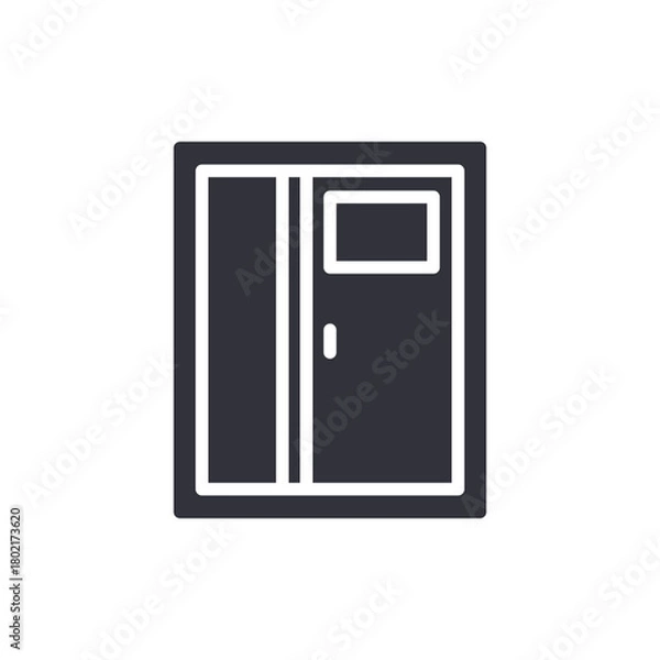 Obraz Modern Entryway Minimalist Access Point Symbol Illustration