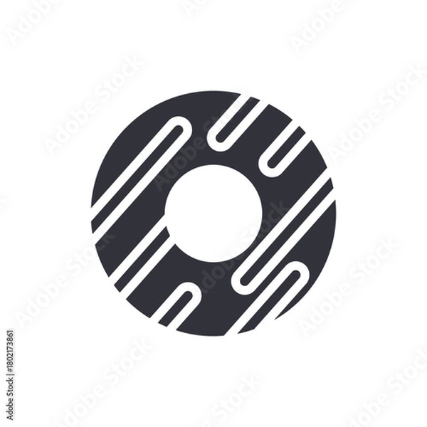 Obraz Circular Geometric Element Graphic Logo Design Element