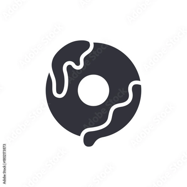 Obraz Doughnut Sweet Food Icon Illustration Symbol Design