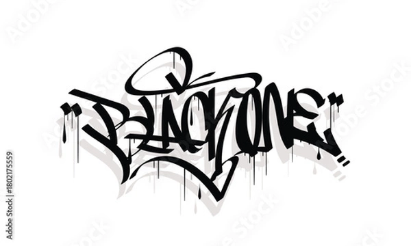 Obraz BLACK ONE graffiti tag style design