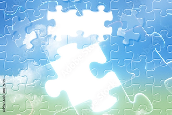 Obraz Puzzle in cielo
