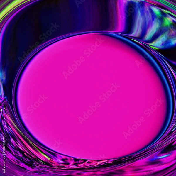 Obraz Vibrant neon liquid abstract texture