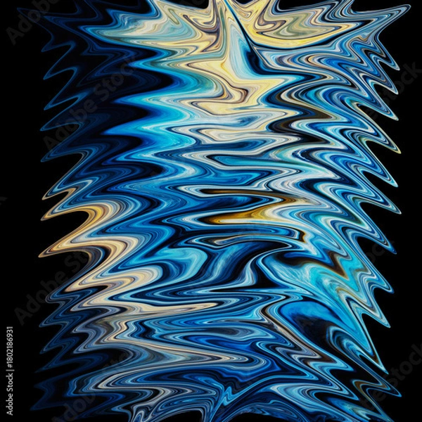 Obraz Vibrant neon liquid abstract texture