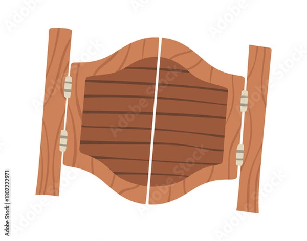 Obraz Tavern entrance door wooden element
