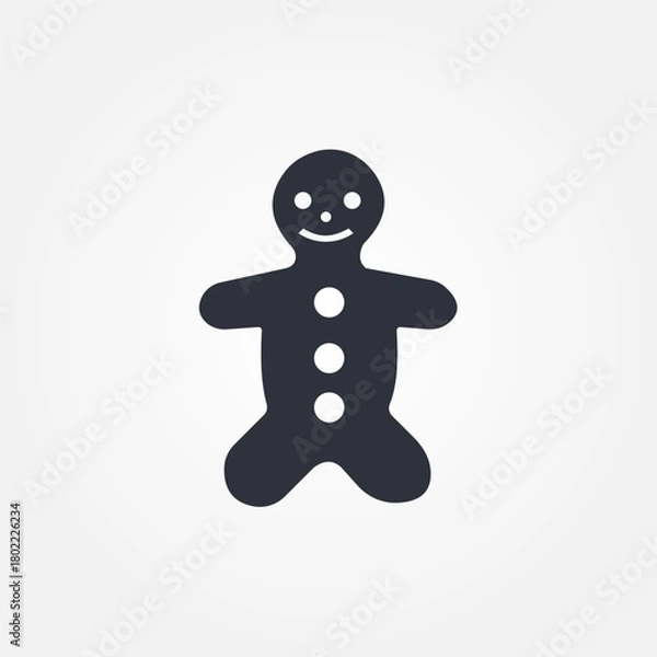 Fototapeta christmas cookies icon symbol illustration vector eps10 logo template design pattern seamless bright minimal design flat design realistic style simple design modern design