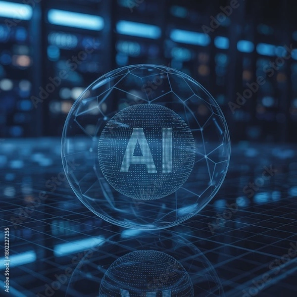 Obraz digital world map