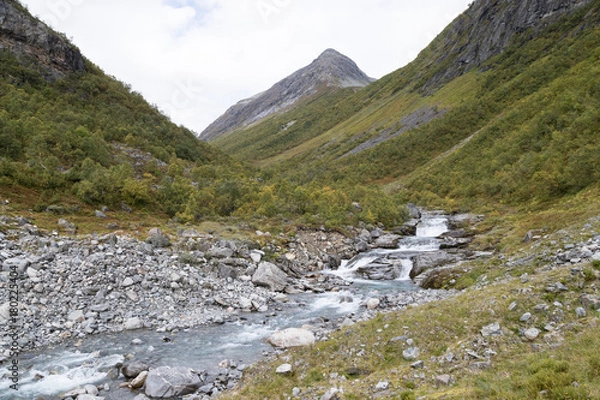 Fototapeta View from Glomsdalen, Oppstryn, Norway