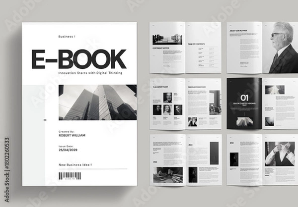 Fototapeta Ebook Template Layout