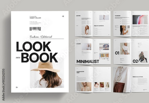 Fototapeta Lookbook Layout