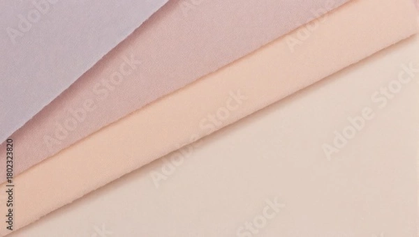 Fototapeta Abstract pastel paper layers in diagonal arrangement, soft hues.