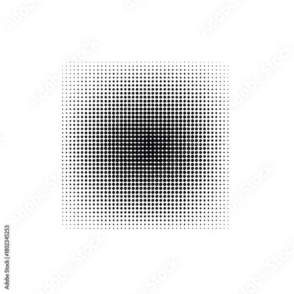 Fototapeta Abstract grunge halftone square dot pattern white background