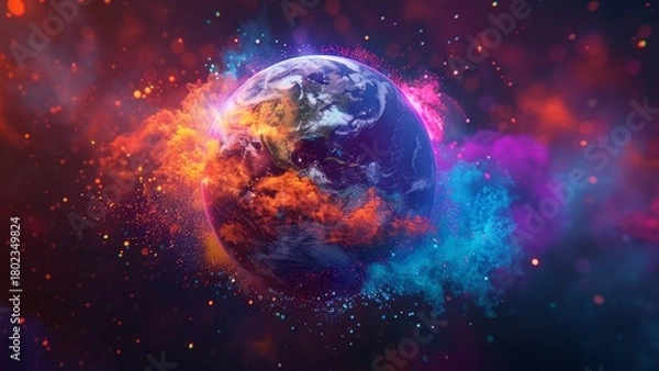 Fototapeta planet in space