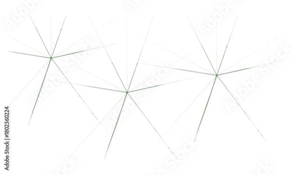 Fototapeta Abstract green starburst pattern on white background for modern design