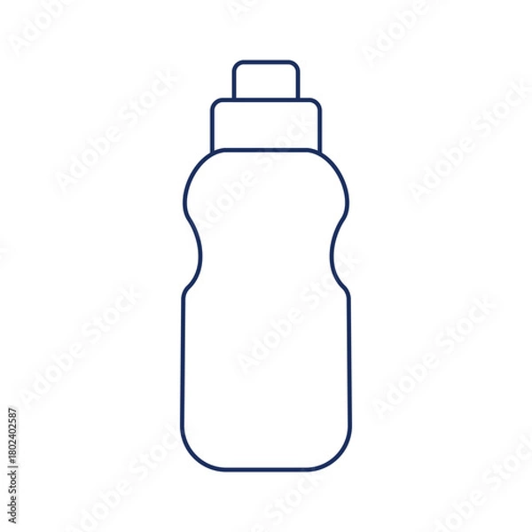 Obraz Plastic water bottle vector illustration