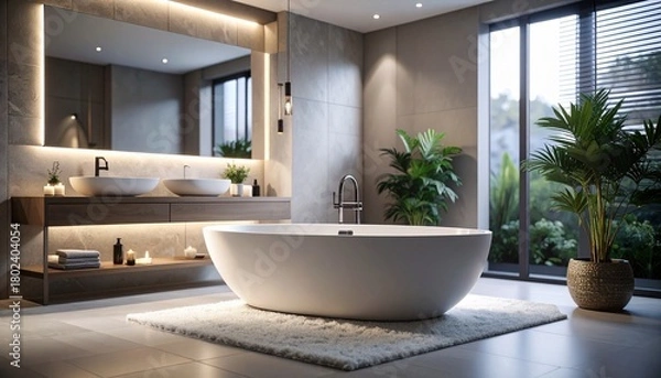 Obraz modern bathroom interior