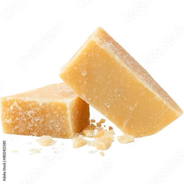 Obraz Parmesan cheese block closeup shot gourmet food ingredient italian cuisine hard cheese dairy product still life