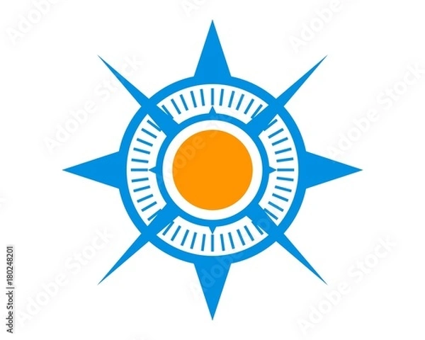 Fototapeta compass technology