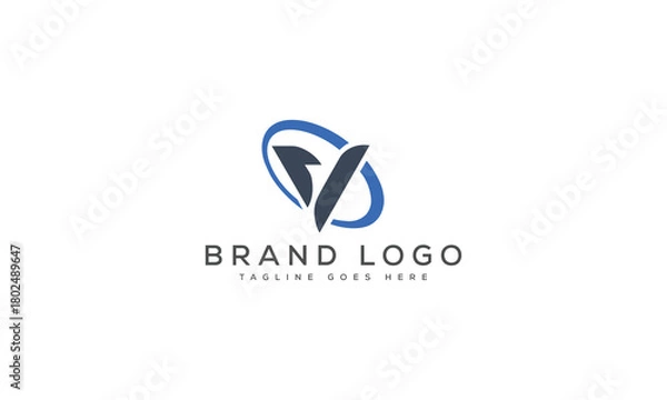 Obraz letter V logo design vector template design for brand.