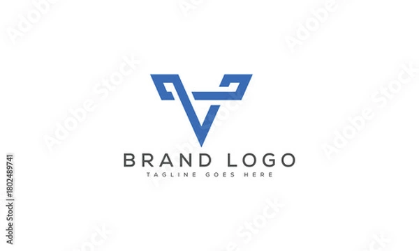 Obraz letter V logo design vector template design for brand.