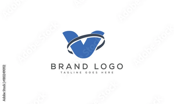 Obraz letter V logo design vector template design for brand.