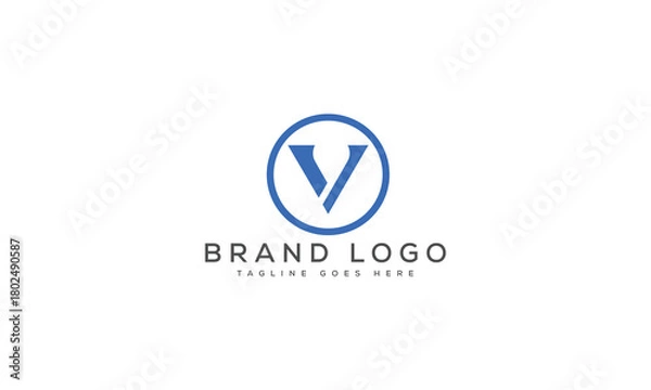Obraz letter V logo design vector template design for brand.