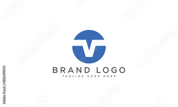 Obraz letter V logo design vector template design for brand.